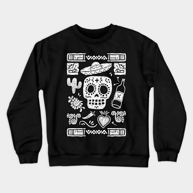 Día de los Muertos Crewneck Sweatshirt by LadyMorgan